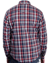 OXFORD 🇬🇧 KICKBACK PROTECTIVE RIDING SHIRT CHECKER RED/BLUE