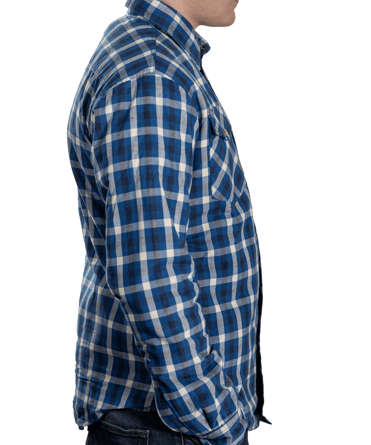 OXFORD 🇬🇧 KICKBACK PROTECTIVE RIDING SHIRT CHECKER BLUE/WHITE