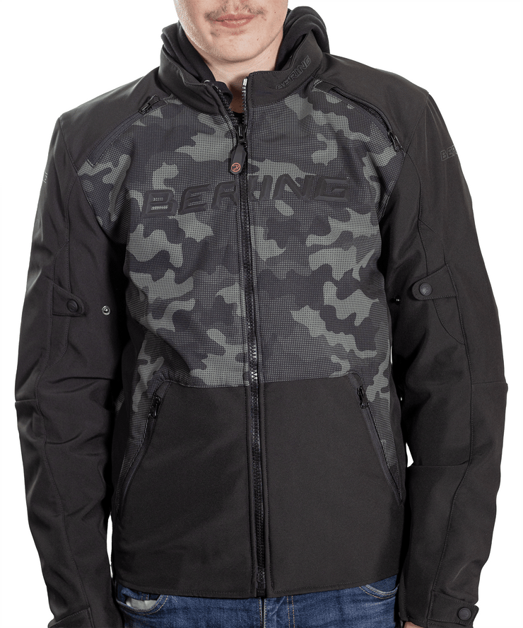 BERING 🇫🇷 DRIFT MOTORCYCLE JACKET BLACK/CAMO