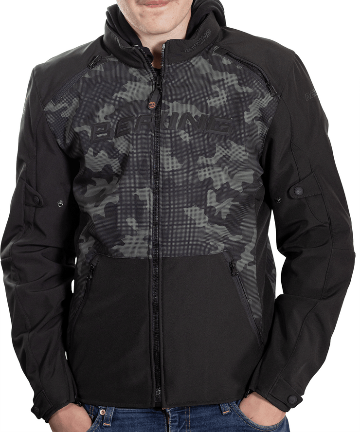 BERING 🇫🇷 DRIFT MOTORCYCLE JACKET BLACK/CAMO