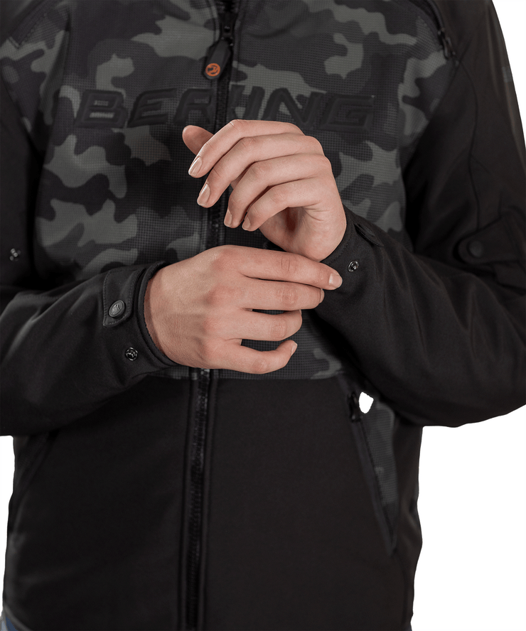 BERING 🇫🇷 DRIFT MOTORCYCLE JACKET BLACK/CAMO