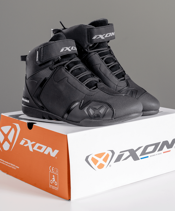 IXON GAMBLER WATERPROOF WOMENS BLACK BOOTS