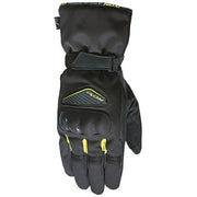 IXON PRO ARROW TEXTILE/LEATHER BLACK/YELLOW WINTER GLOVES