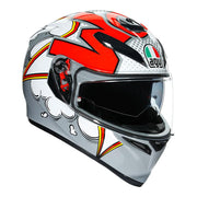 AGV K3 SV - BUBBLE GREY/WHITE HELMET