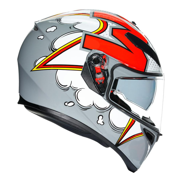 AGV K3 SV - BUBBLE GREY/WHITE HELMET