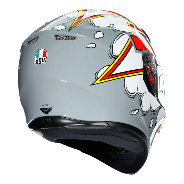 AGV K3 SV - BUBBLE GREY/WHITE HELMET