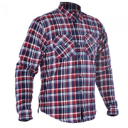 OXFORD 🇬🇧 KICKBACK PROTECTIVE RIDING SHIRT CHECKER RED/BLUE