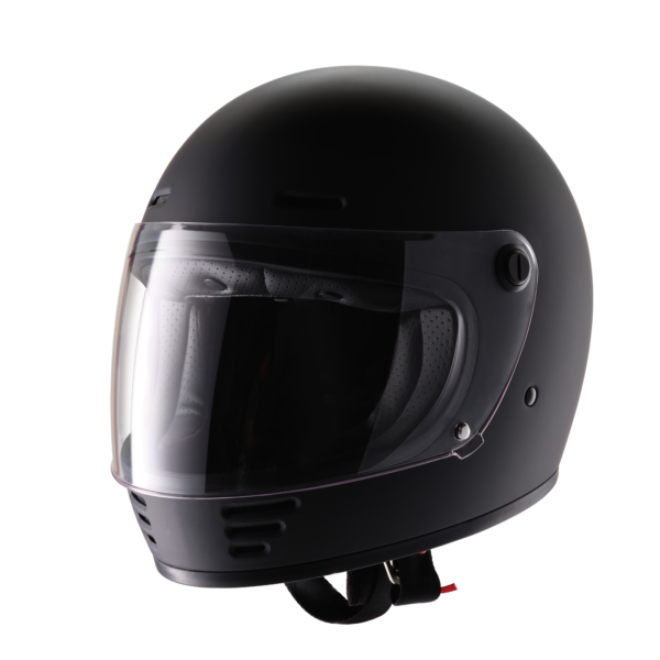 ELDORADO E70 RETRO MATTE BLACK HELMET