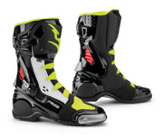 FALCO ESO RACE  BOOTS - BLACK/WHITE/RED/FLURO YELLOW