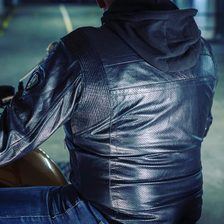 ARLEN NESS 🇺🇸 ANARCHY HOOD PERFORATED LEATHER JACKET