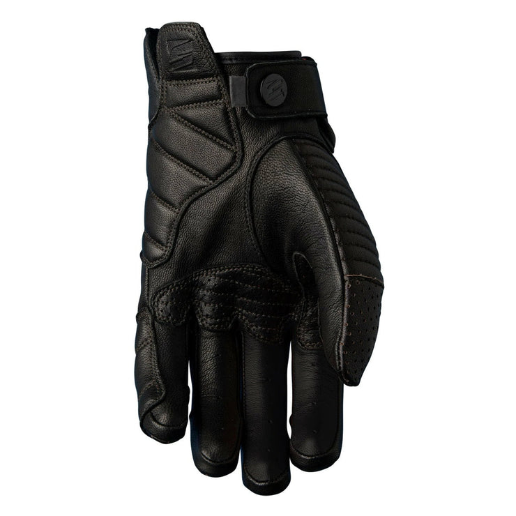 FIVE ARIZONA PERFORATED SUMMER BLACK LEATHER GLOVES