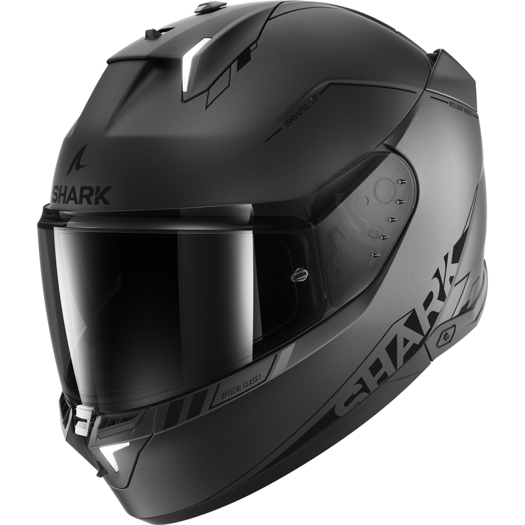 SHARK SKWAL I3 BLANK SP MATTE ANTHRACITE/BLACK/SILVER HELMET