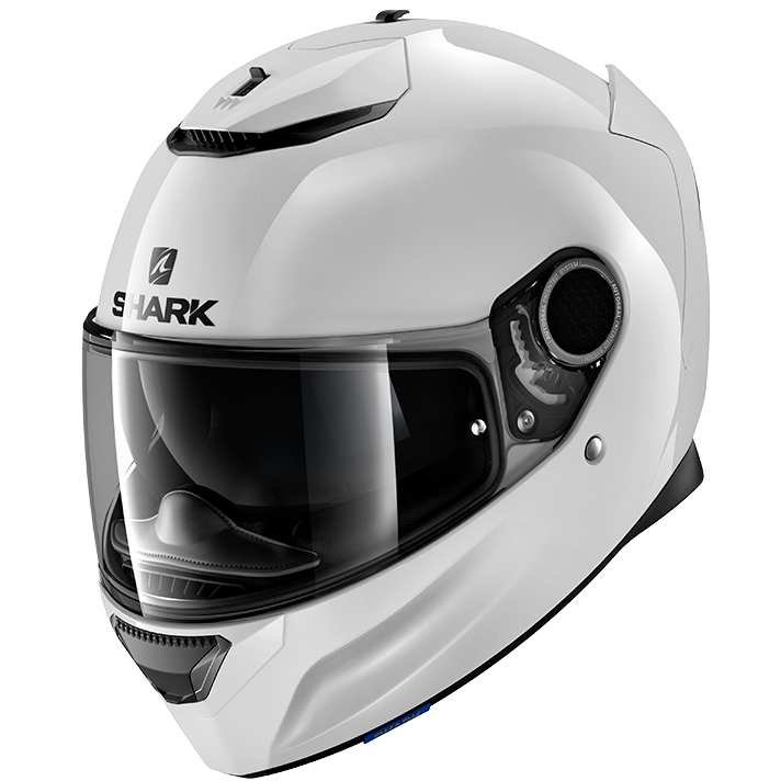 SHARK SPARTAN BLANK WHITE HELMET