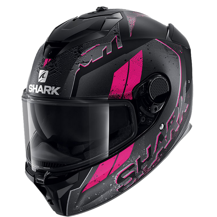 SHARK SPARTAN GT RYSER MATTE BLACK/ANTHRACITE/VIOLET HELMET