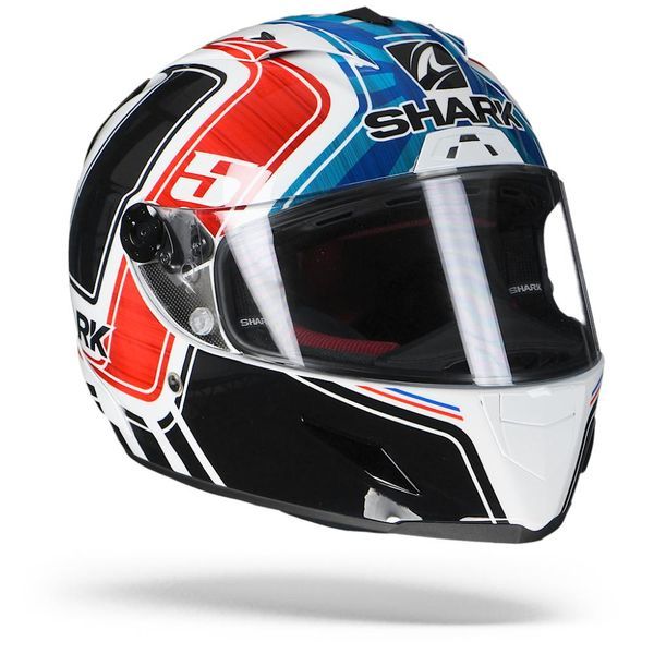 SHARK RACE R PRO ZARCO 2018 FRANCE GP WHITE/BLUE/RED HELMET