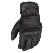 MOTODRY HYDRA WATERPROOF MOTORCYCLE LEATHER WINTER GLOVES - BLACK