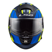 LS2 FF397 VECTOR EVO KRIPTON HELMET - MATTE BLUE / HI-VIS