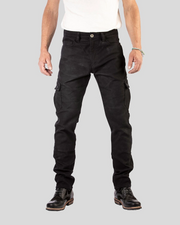 ROKKER BLACK JACK SLIM MOTORCYCLE RIDING CARGO PANTS