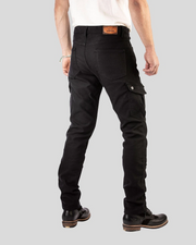 ROKKER BLACK JACK SLIM MOTORCYCLE RIDING CARGO PANTS