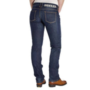 ROKKER REVOLUTION STRETCH LADY MOTORCYCLE RIDING JEANS - BLUE