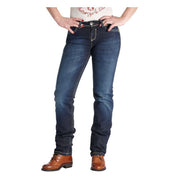 ROKKER THE LADY JEANS STONEWASHED - BLUE (W28 L32)