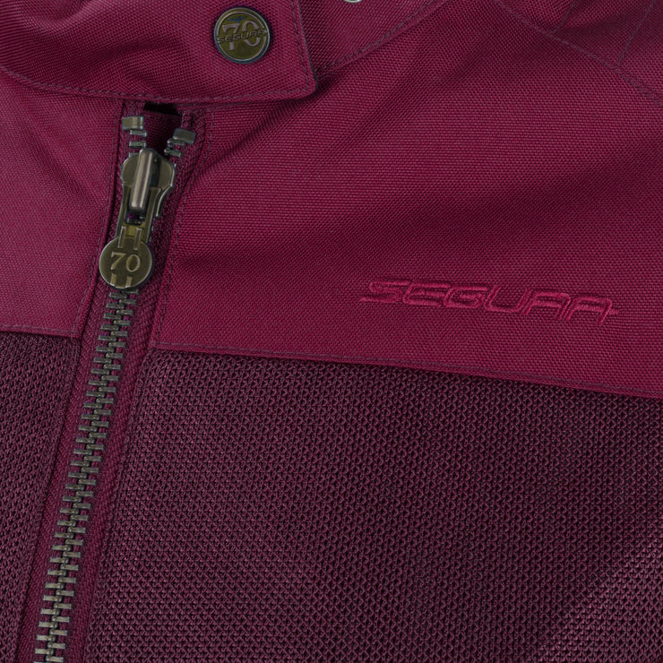 SEGURA 🇫🇷 OSKAR WOMENS MESH SUMMER JACKET - BURGANDY