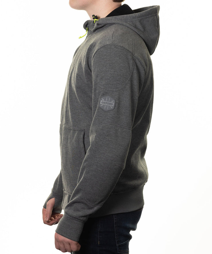 OXFORD 🇬🇧 SUPER MOTORCYCLE RIDING HOODIE 2.0 JACKET - MARLE GREY