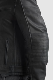 PANDO MOTO TATAMI LT 01 LEATHER MOTORCYCLE JACKET BLACK