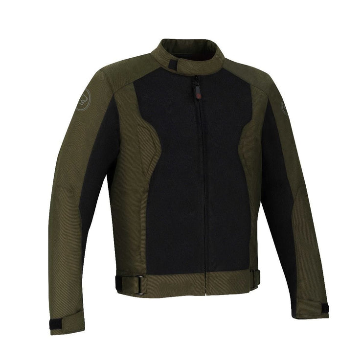 BERING 🇫🇷 RIKO MOTORCYCLE KHAKI/BLACK JACKET