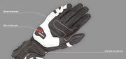 IXON RS TEMPO AIR BLACK/WHITE PERFORATED SUMMER WOMENS GLOVES