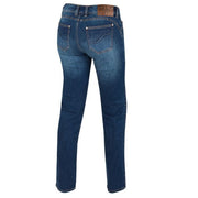 SEGURA VERTIGO BLUE FADED WOMENS MOTORCYCLE JEANS